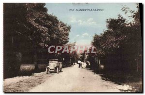 Postcard Old St Brevin Les Pins Automotive