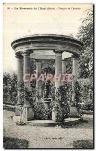 Old Postcard The Rose Garden of Hay Temple of Love