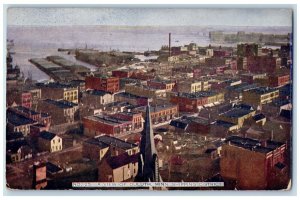 1914 Shipping District View Exterior Building Duluth Minnesota Vintage Postcard 