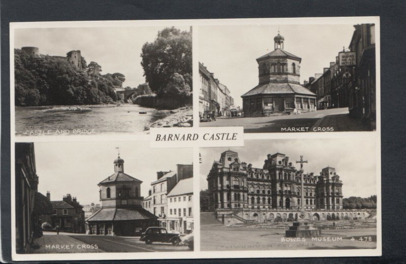 Co Durham Postcard - Views of Barnard Castle    RS18502