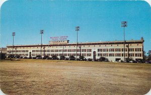 Postcard  Mississippi Hattiesburg Stadium Dormitory College 1950s Dexter 23-2812