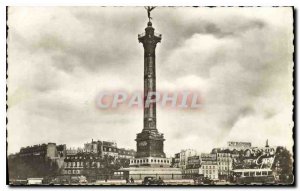 Old Postcard Paris and Wonders Place de la Bastille and the July Column