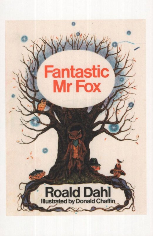 Roald Dahl Fantastic Mr Fox 1970 Book Postcard