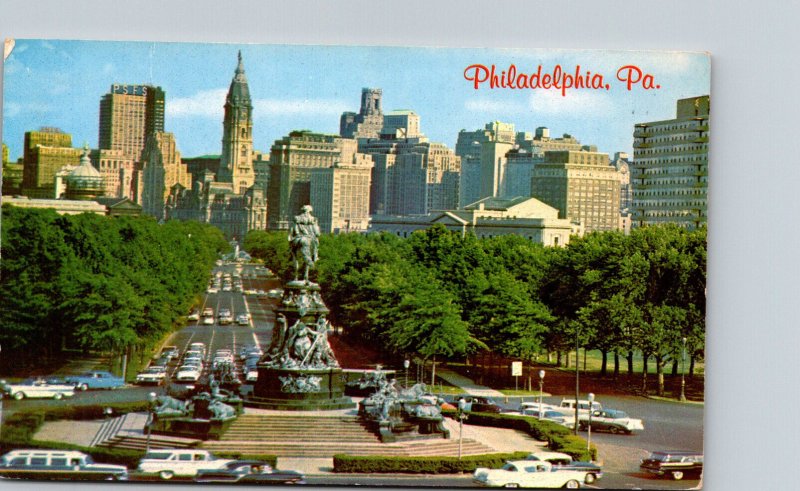 Pennsylvania Philadelphia Benjamin Franklin Parkway 1968