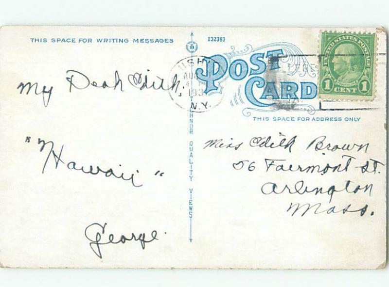 Pre-Linen Comic MAN IN WHISKY KEG - HAPPY DAYS AB8956