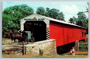 Greetings From The Pennsylvania Dutch Country - Soudersburg Covered Bridge