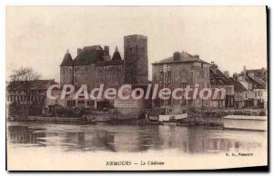 Postcard Old Nemours the castle