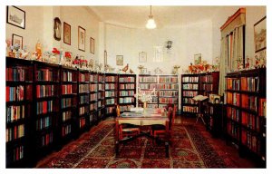 Postcard LIBRARY SCENE Denville New Jersey NJ AT2800