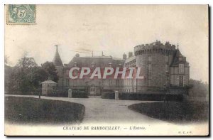 Old Postcard Chateau de Rambouillet Entree