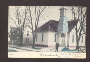 BROCTON ILLINOIS METHODIST EPISCOPAL CHURCH VINTAGE POSTCARD 1910