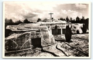 1940s HOLY LAND FOUNDATION NIJMEGEN CALVARY RPPC POSTCARD P1621