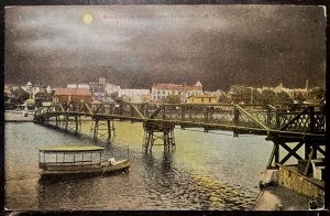 Vintage Postcard 1910 Moonlight on Wesley Lake, Ocean Grove, New Jersey (NJ)