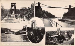 BR101481 clifton suspension bridge ship bateaux  uk