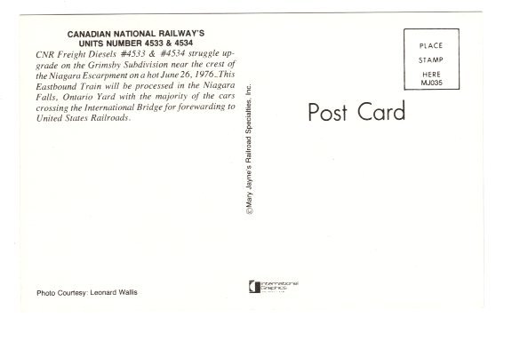 CN Railway Freight Train, Grimsby Subdivision, Niagara Escarpment, Ontario