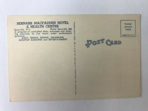 Postcard NY Dansville Bernarr MacFadden Hotel Health Center Recreation c1930's