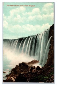 Horseshoe Falls From Below Niagara Falls New York NY 1909 DB Postcard P26