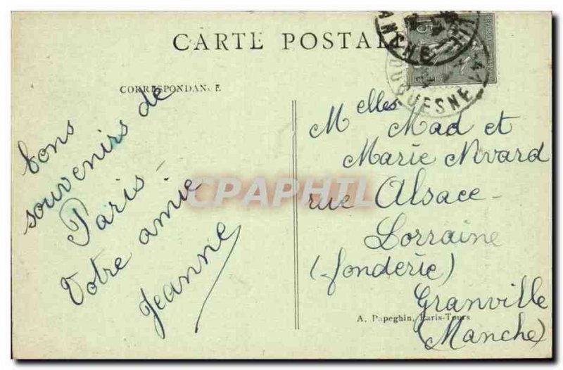 Paris Old Postcard Basilica of sacred heart with & # monumental 39escalier