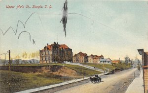 G13/ Sturgis South Dakota Postcard c1910 Upper Main Street Homes