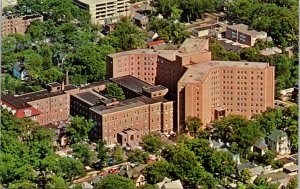 St Joseph Mercy Hospital Ann Arbor Michigan MI Aerial View Postcard VTG UNP  