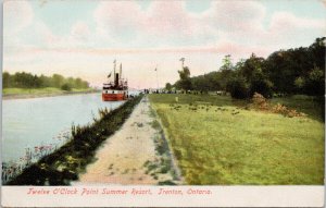 Trenton Ontario Twelve O'Clock Point Summer Resort Unused Postcard F71