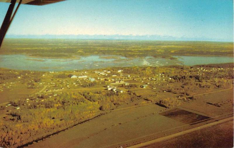 Fort Smith North West Territories Canada Birdseye View Vintage Postcard K105169