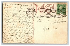 1922 Christian Church Lawrence Kansas Vintage Standard View Postcard 