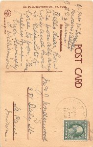 G34/ Browns Valley Minnesota RPPC Postcard c1910 High School 22
