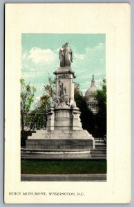 Postcard Washington D.C. c1911 Peace Monument CDS Duplex Cancel Waddington NY