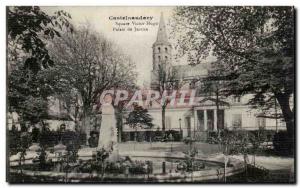 Postcard Old Castelnaudary Victor Hugo Square Courthouse