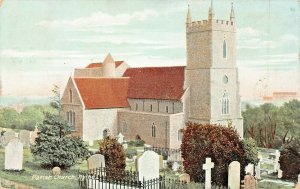 HYTHE KENT ENGLAND~PARISH CHURCH~1915 POSTMARK POSTCARD