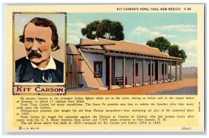 c1940's Kit Carson's Home Portrait Scene Taos New Mexico NM Unposted Postcard