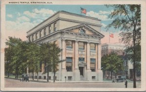 Postcard Masonic Temple Birmingham AL 1922