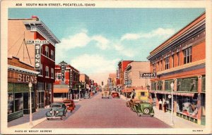 Idaho Pocatello South Main Street Curteich