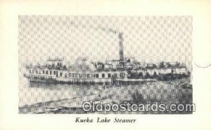 Kueka Lake Steamer, Wm L Hasley, Brooklyn, New York, NY USA Unused light ink ...