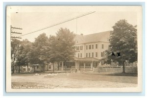 c1910's The Inn Building At Newtown Connecticut CT RPPC Photo Antique Postcard 