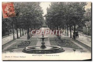 Old Postcard Montlucon L & # 39Avenue Train Station