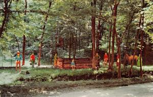 IN, Indiana   SANTA CLAUS LAND AMUSEMENT PARK~Pioneer Village   Chrome Postcard