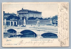 BERLIN GERMANY NATIONALGALERIE 1900 ANTIQUE POSTCARD