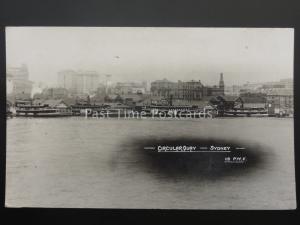 Australia SYDNEY Circular Quay NSW Steamboats c1920's Old RP Postcard by PWF 113