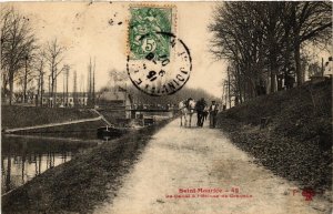 CPA SAINT-MAURICE Le Canal a l'Ecluse de Gravelle. (509483)