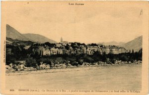 CPA EMBRUN - La Durance et le Roc ; a gauche montagnes de. (453542)