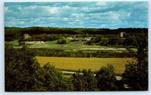 DECORAH, IA Iowa ~ Panorama LUTHER COLLEGE c1960s Winneshiek County Postcard