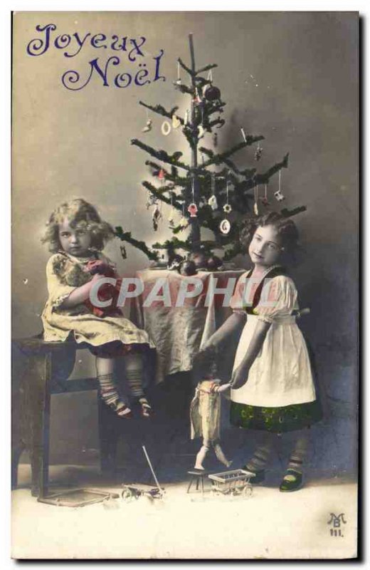 Old Postcard Fantasy Children Christmas Doll