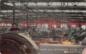 Gadsden Alabama Standard Steel Co Wire Mill Factory Postcard AA24128