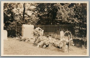 CEMETERY GRAVE ANTIQUE REAL PHOTO POSTCARD RPPC