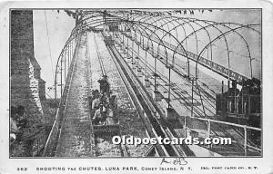 Shooting the Chutes, Luna Park Coney Island, NY, USA Amusement Park 1905 