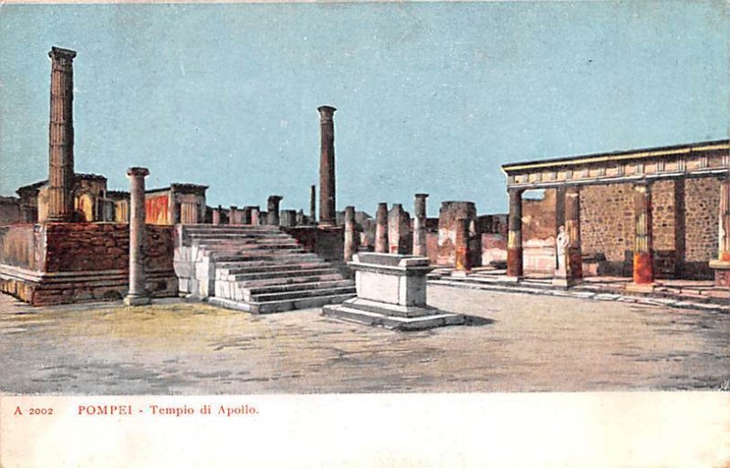 Tempio di Apollo Pompei Italy Unused 