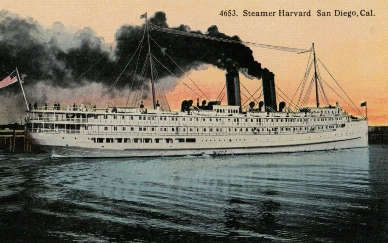 SAN DIEGO, California, 1900-1910s; Steamer HAVARD