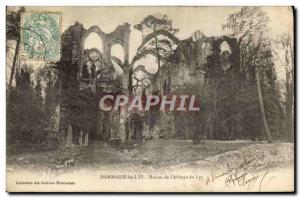 Old Postcard Dammarie Les Lys Ruins l & # 39abbaye Du Lys