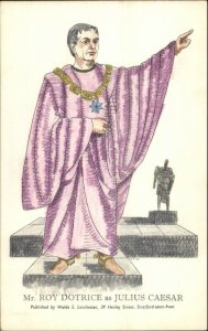 Shakespeare Character Roy Dotrice as Julius Caesar Artist Drawn Postcard